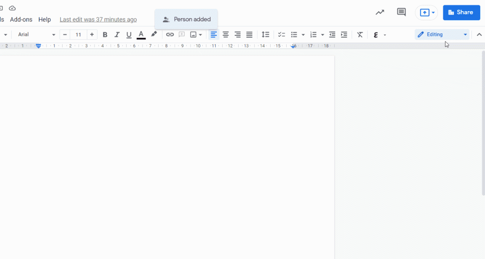 Partage de documents Google Drive
